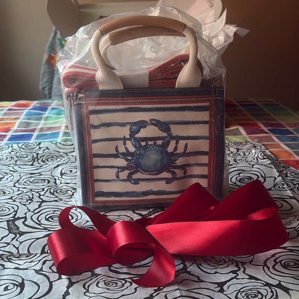 🦀🏖️🦀 BRIGHTON AHOY MATEY MINI TOTE 🦀🏖️🦀  NWT 🦀🏖️🦀 - Picture 11 of 16